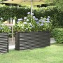 Jardinera arriate acero recubierto polvo antracita 152x40x68 cm de vidaXL, Maceteros y jardineras - Ref: Foro24-318896, Preci...