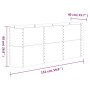 Blumenbeet aus Stahl anthrazit pulverbeschichtet 152x40x68 cm von vidaXL, Töpfe und Pflanzgefäße - Ref: Foro24-318896, Preis:...