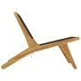 Garden chair with footrest solid teak wood and polyester by vidaXL, Garden chairs - Ref: Foro24-319155, Price: 246,13 €, Disc...