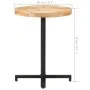 Runder Bistrotisch aus rauem Mangoholz Ø60x75 cm von vidaXL, Küchen- und Esstische - Ref: Foro24-320265, Preis: 101,77 €, Rab...