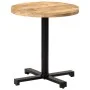 Round bistro table rough mango wood Ø70x75 cm by vidaXL, Kitchen and dining tables - Ref: Foro24-320267, Price: 178,03 €, Dis...
