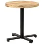 Round bistro table rough mango wood Ø70x75 cm by vidaXL, Kitchen and dining tables - Ref: Foro24-320267, Price: 178,03 €, Dis...