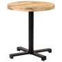 Round bistro table rough mango wood Ø70x75 cm by vidaXL, Kitchen and dining tables - Ref: Foro24-320267, Price: 182,04 €, Dis...