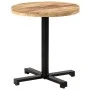Round bistro table rough mango wood Ø70x75 cm by vidaXL, Kitchen and dining tables - Ref: Foro24-320267, Price: 178,03 €, Dis...