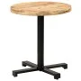Round bistro table rough mango wood Ø70x75 cm by vidaXL, Kitchen and dining tables - Ref: Foro24-320267, Price: 178,03 €, Dis...
