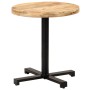 Round bistro table rough mango wood Ø70x75 cm by vidaXL, Kitchen and dining tables - Ref: Foro24-320267, Price: 182,04 €, Dis...