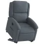 Sillón reclinable elevable terciopelo gris oscuro de vidaXL, Sillones - Ref: Foro24-3204301, Precio: 279,66 €, Descuento: %