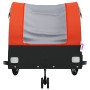 Schwarz-orangefarbener Fahrradanhänger aus Eisen, 45 kg von vidaXL, Fahrradanhänger - Ref: Foro24-94145, Preis: 86,91 €, Raba...