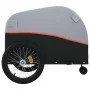 Schwarz-orangefarbener Fahrradanhänger aus Eisen, 45 kg von vidaXL, Fahrradanhänger - Ref: Foro24-94145, Preis: 85,50 €, Raba...