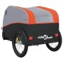Schwarz-orangefarbener Fahrradanhänger aus Eisen, 45 kg von vidaXL, Fahrradanhänger - Ref: Foro24-94145, Preis: 85,50 €, Raba...