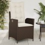 Garden recliners with brown cushions 2 pcs PE rattan by vidaXL, Garden chairs - Ref: Foro24-365266, Price: 232,33 €, Discount: %