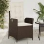 Garden recliners with brown cushions 2 pcs PE rattan by vidaXL, Garden chairs - Ref: Foro24-365266, Price: 266,88 €, Discount: %