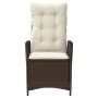 Garden recliners with brown cushions 2 pcs PE rattan by vidaXL, Garden chairs - Ref: Foro24-365266, Price: 232,33 €, Discount: %