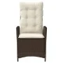 Garden recliners with brown cushions 2 pcs PE rattan by vidaXL, Garden chairs - Ref: Foro24-365266, Price: 266,88 €, Discount: %