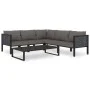 Garden furniture 6 pieces and cushions anthracite synthetic rattan by vidaXL, Garden sets - Ref: Foro24-49409, Price: 634,08 ...