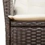 Garden recliners with brown cushions 2 pcs PE rattan by vidaXL, Garden chairs - Ref: Foro24-365266, Price: 266,88 €, Discount: %