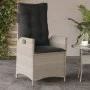 Sillones reclinables de jardín con cojines gris 2 uds ratán PE de vidaXL, Sillas de jardín - Ref: Foro24-365270, Precio: 234,...