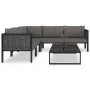 Garden furniture 6 pieces and cushions anthracite synthetic rattan by vidaXL, Garden sets - Ref: Foro24-49409, Price: 634,08 ...