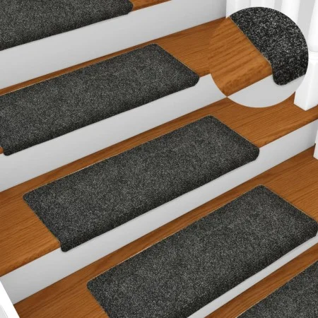 Treppenmatte 15 Stk. gestanzter grauer Stoff 65x21x4 cm von vidaXL, Treppenmatten - Ref: Foro24-134562, Preis: 43,04 €, Rabat...