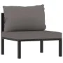 Garden furniture 6 pieces and cushions anthracite synthetic rattan by vidaXL, Garden sets - Ref: Foro24-49409, Price: 634,08 ...