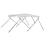 Weiße 3-Bogen-Bimini-Markise 183x140x137 cm von vidaXL, Aufbewahrungsabdeckungen für Boote - Ref: Foro24-92359, Preis: 131,26...