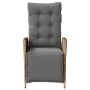 Gartensessel mit Fußstütze aus beigem PE-Rattan von vidaXL, Gartenstühle - Ref: Foro24-365285, Preis: 128,03 €, Rabatt: %