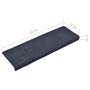 Stufenmatte 15 Stück blauer gestanzter Stoff 65x21x4 cm von vidaXL, Treppenmatten - Ref: Foro24-134566, Preis: 42,07 €, Rabat...