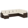 8-piece garden sofa set and brown synthetic rattan cushions by vidaXL, Modular outdoor sofas - Ref: Foro24-3251700, Price: 50...