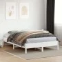 Solid white pine wood bed frame 120x200 cm by vidaXL, Beds and slatted bases - Ref: Foro24-842703, Price: 114,19 €, Discount: %