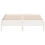 Estructura de cama madera maciza de pino blanco 120x200 cm de vidaXL, Camas y somieres - Ref: Foro24-842703, Precio: 115,29 €