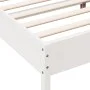 Solid white pine wood bed frame 120x200 cm by vidaXL, Beds and slatted bases - Ref: Foro24-842703, Price: 114,19 €, Discount: %
