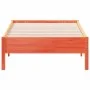 Wachsbrauner Bettrahmen aus massivem Kiefernholz, 90 x 190 cm von vidaXL, Betten und Lattenroste - Ref: Foro24-842729, Preis:...