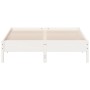 Estructura de cama madera maciza de pino blanco 140x200 cm de vidaXL, Camas y somieres - Ref: Foro24-842699, Precio: 123,12 €...