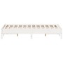 Estructura de cama madera maciza de pino blanco 140x200 cm de vidaXL, Camas y somieres - Ref: Foro24-842699, Precio: 123,12 €...
