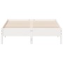 Massiver Bettrahmen aus weißem Kiefernholz, 140 x 190 cm von vidaXL, Betten und Lattenroste - Ref: Foro24-842715, Preis: 108,...