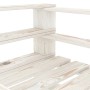 Weißer Gartensessel aus Holzpalette von vidaXL, Gartenbänke - Ref: Foro24-49332, Preis: 71,47 €, Rabatt: %