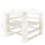 Weißer Gartensessel aus Holzpalette von vidaXL, Gartenbänke - Ref: Foro24-49332, Preis: 71,47 €, Rabatt: %