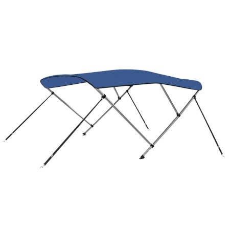 Bimini-Top mit 3 Bögen blau 183x180x137 cm von vidaXL, Aufbewahrungsabdeckungen für Boote - Ref: Foro24-92365, Preis: 139,44 ...