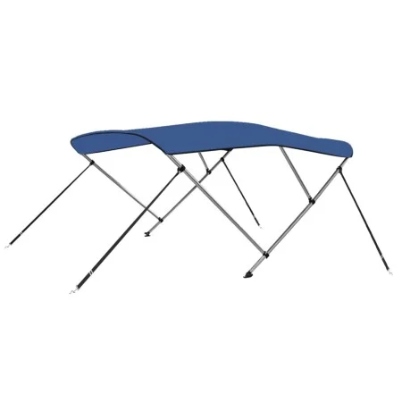 Bimini top with 3 arches blue 183x180x137 cm by vidaXL, Boat storage covers - Ref: Foro24-92365, Price: 139,44 €, Discount: %