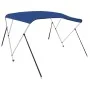 Bimini top with 3 arches blue 183x180x137 cm by vidaXL, Boat storage covers - Ref: Foro24-92365, Price: 139,44 €, Discount: %