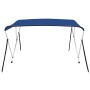 Bimini-Top mit 3 Bögen blau 183x180x137 cm von vidaXL, Aufbewahrungsabdeckungen für Boote - Ref: Foro24-92365, Preis: 139,44 ...