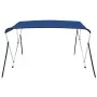 Bimini top with 3 arches blue 183x180x137 cm by vidaXL, Boat storage covers - Ref: Foro24-92365, Price: 139,44 €, Discount: %