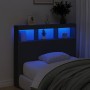 Bettkopfteil mit schwarzer LED 120x17x102 cm von vidaXL, Kopf- und Fußteile - Ref: Foro24-839190, Preis: 82,10 €, Rabatt: %