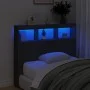 Bettkopfteil mit schwarzer LED 120x17x102 cm von vidaXL, Kopf- und Fußteile - Ref: Foro24-839190, Preis: 80,65 €, Rabatt: %