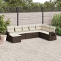 8-piece garden sofa set and brown synthetic rattan cushions by vidaXL, Garden sets - Ref: Foro24-3252900, Price: 499,16 €, Di...