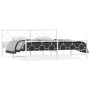 Estructura cama metal con cabecero y pie cama blanco 193x203 cm