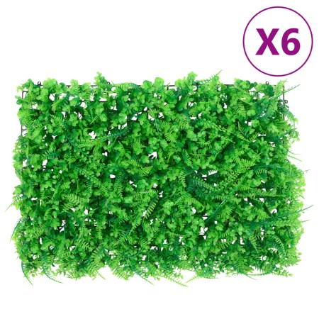   Valla de hojas de helecho artificial 6 uds verde 40x60 cm de vidaXL, Jardín - Ref: Foro24-366646, Precio: 63,54 €, Descuent...