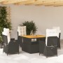 5-piece garden furniture set with black synthetic rattan cushions by vidaXL, Garden sets - Ref: Foro24-3277438, Price: 611,17...