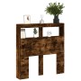Kopfteil mit LED-Licht, geräucherte Eiche, 100 x 17 x 102 cm von vidaXL, Kopf- und Fußteile - Ref: Foro24-839186, Preis: 67,7...