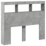 Bettkopfteil in Betongrau mit LED-Licht, 100 x 17 x 102 cm von vidaXL, Kopf- und Fußteile - Ref: Foro24-839192, Preis: 67,59 ...